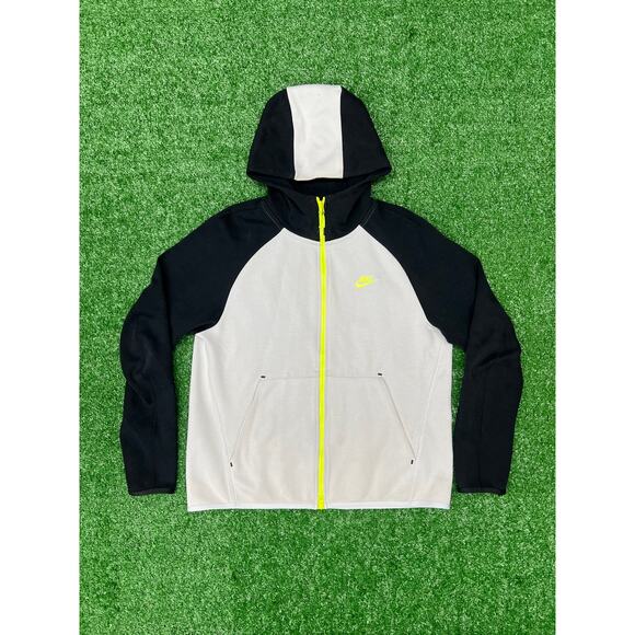 Nike Catching Air Tech Fleece Full Zip Black White SZ Large
